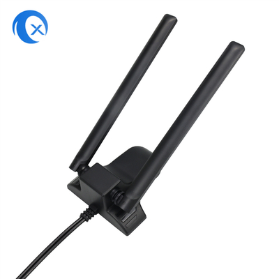 Çift bantlı 2.4GHz 5GHz RP-SMA 6,5 fit uzantı kablosu ile WiFi antenleri PC Masaüstü Bilgisayar Telsiz Bluetooth