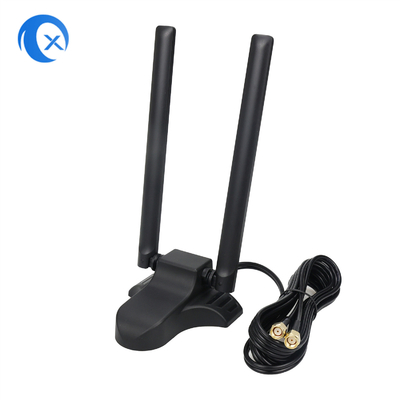 Çift bantlı 2.4GHz 5GHz RP-SMA 6,5 fit uzantı kablosu ile WiFi antenleri PC Masaüstü Bilgisayar Telsiz Bluetooth