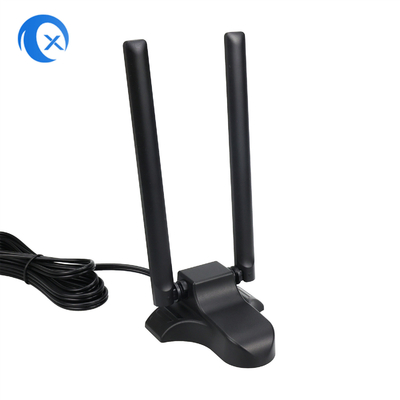 Çift bantlı 2.4GHz 5GHz RP-SMA 6,5 fit uzantı kablosu ile WiFi antenleri PC Masaüstü Bilgisayar Telsiz Bluetooth