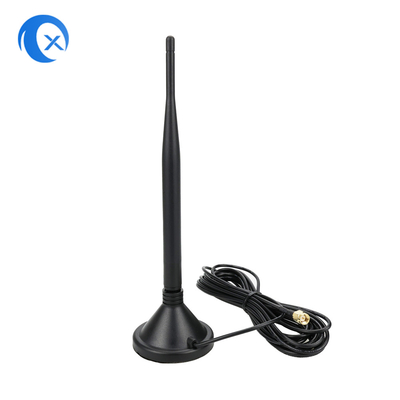 2.4G 5 DBi WiFi Genişletici Sinyal Kablosuz İletişim için SMA erkek bağlantısı ile manyetik montajlı anten
