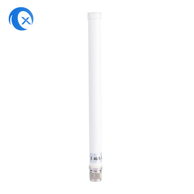 2.4G + 5.8G Çift Bant Yüksek Kazançlı 7DBi WiFi Dış Su geçirmez Cam Elyaf Anteni N Erkek Bağlantısı ile