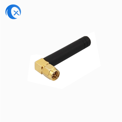 Dört Bant Sağ Köşeli 850 ila 1900 MHz Düz Köşeli SMA Erkekli GSM Kauçuk Anten