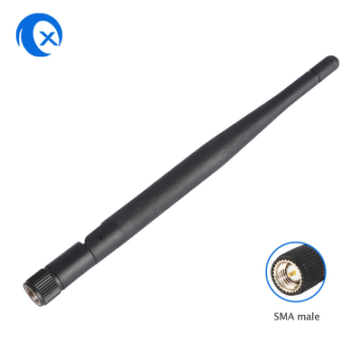 2.4G 5.8g Yüksek Kazanç 5dBi Çift Bantlı Anten Katlanabilir Harici WiFi Anten SMA ile Kauçuk Anten Yönlendiriciler için Erkek