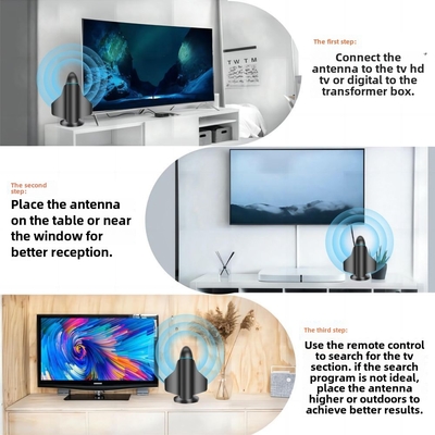 Uzun menzilli Yeni 4K HD Dijital TV Anten, Akıllı TV için Sinyal Güçlendirici ve Yerel Kanallar İçeride ve Dışarıda Tüm TV