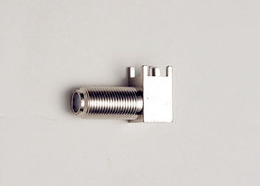 0 - 4 GHZ CNC Makine Donanımı Düşük Yansıma Metal F Tipi Konnektör