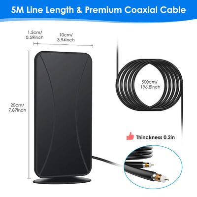 Dışarıda İçeride Uzun Menzilli HD TV Anten, Sinyal Güçlendirici Dijital HD Anten ve Tüm TV'ler için