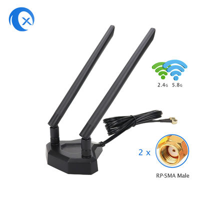 RoHS 2.4 5.8GHz Dual Band Manyetik Tabanlı Anten 5dBi
