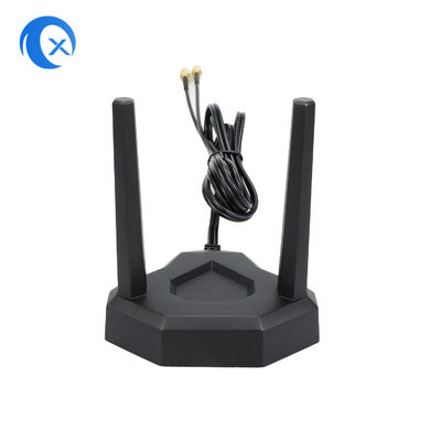 ​RP SMA Erkek Konnektörlü 2.4GHz 5GHz Manyetik WiFi Anteni