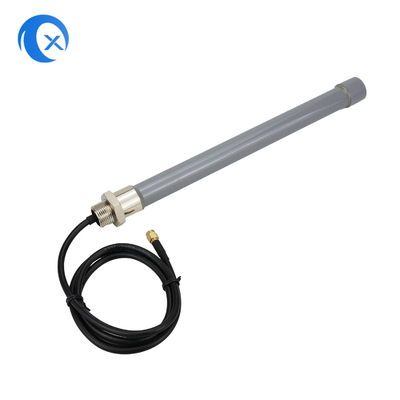 4G Omni Fiberglas Anten 5dBi, 800/1800/2600MHz Çok Bantlı, Dış Mekan, 3m Kablo, Gri