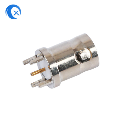 6GHZ CNC Makine Donanımı 1.5V BNC RF Kablo Konektörü 50 Ohm Empedans