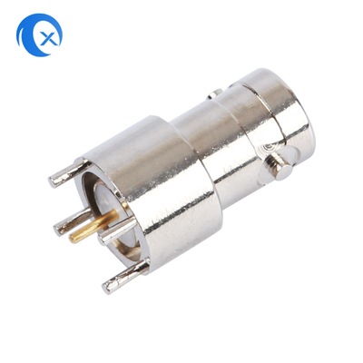 6GHZ CNC Makine Donanımı 1.5V BNC RF Kablo Konektörü 50 Ohm Empedans