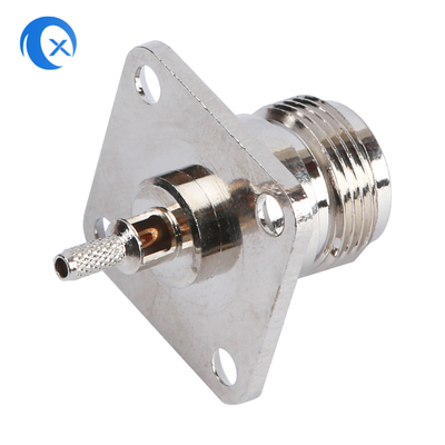 50ohm Panel montajlı F tipi dişi konnektör CNC Donanım Parçaları