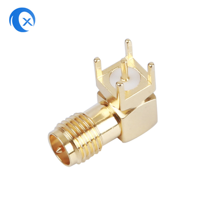 PCB montajı dik açı SMA dişi konnektör CNC Makine Donanımı RF onnectors Anten