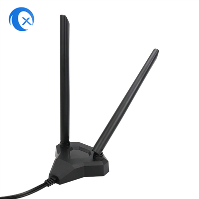PC PCI Kartı için 2.4 / 5.8g Dual Band 5dBi Manyetik Montaj WiFi Genişletici Anten