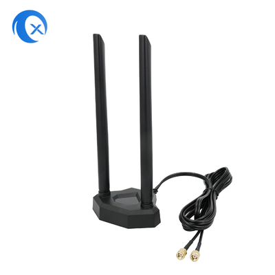 PC PCI Kartı için 2.4 / 5.8g Dual Band 5dBi Manyetik Montaj WiFi Genişletici Anten