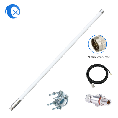 8dBi FiberGlass Helyum Anten 915mhz Çok Yönlü, Helyum Bobcat RAK Sensecap madenci için 5 ayak SLMR-400 kablo ile